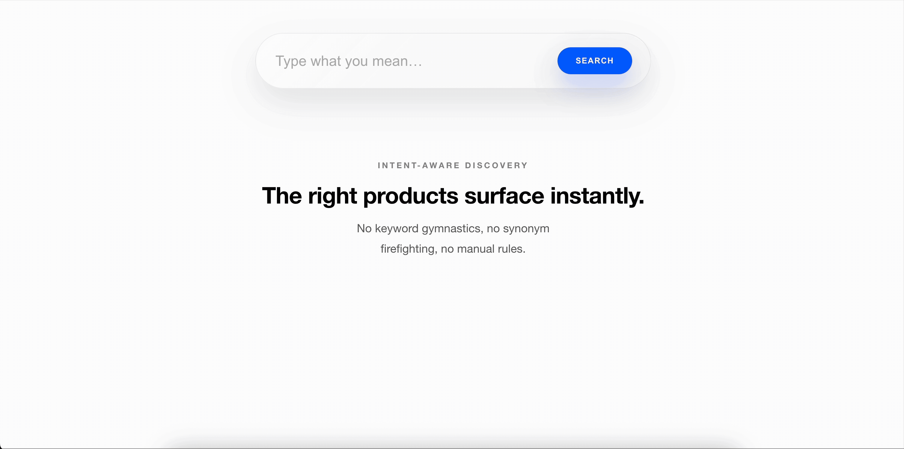 Walkthrough of the AI-powered search experience